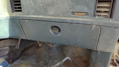 1985 Pontiac Sunbird Glove Box Assembly Complete Door With Latch 2Dr Oem Blue