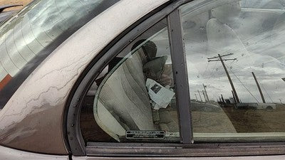 96-00 Saturn Sl2 Passenger Right Rear Vent Window Back Door Glass With Frame Oem