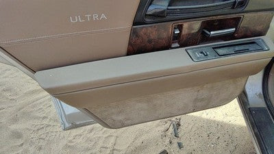 92 Buick Park Ave Ultra Driver Left Rear Door Trim Panel With Switches Back Tan