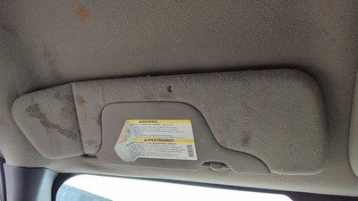 2000-2001 Gmc Sierra 2500 Driver Left Sun Visor Oem Graphite 12D 15069545
