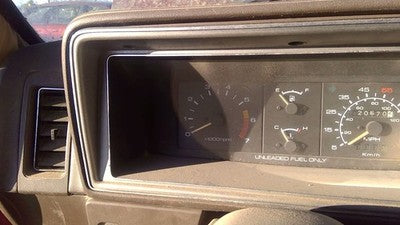 81-86 Isuzu Pup Pickup Trim Bezel Around Speedometer Dash Surround Panel Brown
