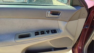 02-04 Toyota Camry Driver Left Front Door Trim Panel With Master Switch Taupe 43