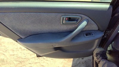 99-01 Toyota Camry Driver Left Rear Door Trim Panel With Switches Back Gray 10