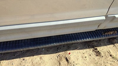 01-03 Ford Explorer Driver Left Front Moulding From Door Trim Strip Silver Ts