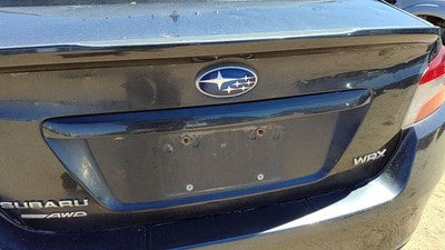 16 Subaru Wrx License Plate Trim Surround Panel Tail Trunk Finish Dark Gray Dgm