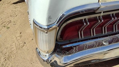 70 Mercury Cougar Xr7 Driver Left Rear Chrome Trim With Reverse Marker Light Oem