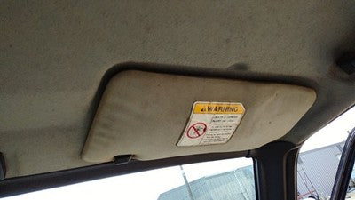 1997 Suzuki Sidekick Passenger Right Sun Visor Oem Gray Gri