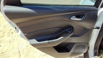 12-14 Focus Ford Driver Left Rear Door Trim Panel With Switches Back Black Ew