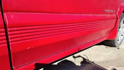 1993 Grand Prix Passenger Right Front Moulding From Door Trim Strip Red 2 Door