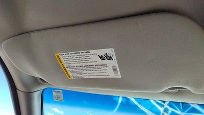 2005-2009 Chevy Uplander Driver Left Sun Visor Oem Gray 17B 15874430