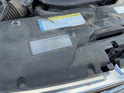 00-02 Chevy Suburban Top Plastic Cover Above Radiator Support Sight Shield Oem
