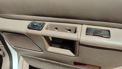 1993 Explorer Passenger Right Rear Inside Door Trim Panel With Switches Back Tan
