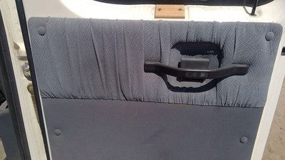 92-96 Ford Van E150 Passenger Right Rear Inside Door Trim Panel Only Back Gray