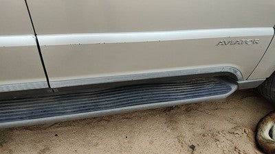 03 Lincoln Aviator Passenger Right Front Moulding From Door Trim Strip Silver Jp