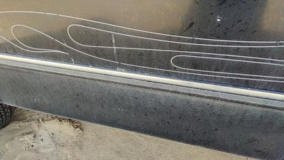 1997-1998 Ford F150 Driver Left Front Moulding From Door Oem Trim Strip Black Ua