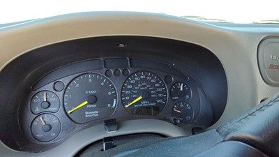 00-01 Olds Bravada Trim Bezel Around Speedometer Dash Surround Panel Pewter 922