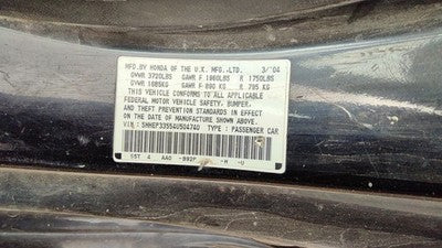 2004-2005 Honda Civic Hatchback Si Radiator Assembly Oem 2.0L K20a3 5Sp Mt