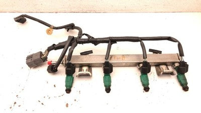 2004 05 Mazda 3 Complete Fuel Rail With Injectors Set With Wiring Harness 2.3L