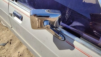 80-91 Grand Marquis Passenger Right Chrome Side Mirror With Control Cable Gray