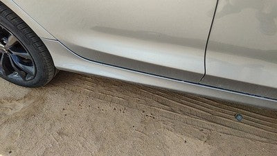15-17 200 Passenger Right Lower Rocker Panel Moulding Side Billet Silver Psc