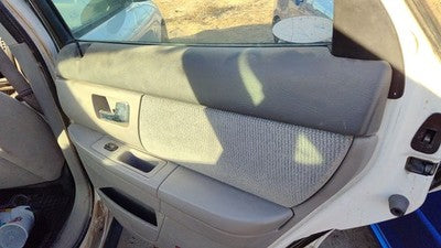 00-02 Ford Taurus Passenger Right Rear Door Trim Panel With Switches Back Gray