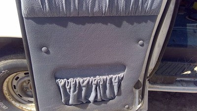 92-97 Ford Van E150 Passenger Right Rear Inside Door Trim Panel Only Back Gray