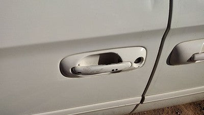 2001-2007 Dodge Caravan Driver Left Front Outside Door Handle Oem White Pw1