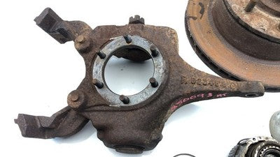 81-93 Ram W250 Passenger Right Front Spindle Steering Knuckle With Wheel Hub