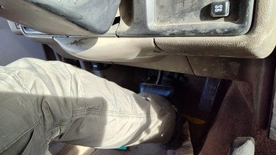 94-95 Jeep Grand Cherokee Lower Dash Under Column Knee Bolster Trim Panel Gray