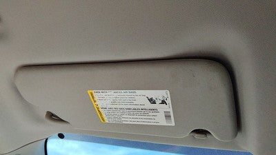 2006-2016 Chevy Impala Driver Left Sun Visor Oem Ebony 19C 15297352