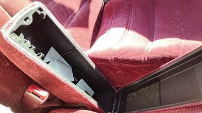 1995 Chevy Lumina Center Console Arm Rest Assembly Oem Fold Down Red