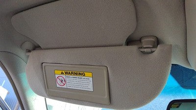 2003-2004 Lincoln Town Car Driver Left Sun Visor Oem Gray 3W1z5404105aab
