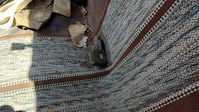 1986 Dodge Ram W150 Driver Left Front Seat Belt Buckle Receiver Oem Blue