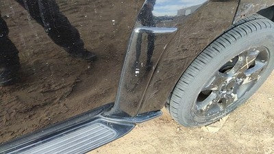 06-07 Chevy Hhr Driver Left Rear Moulding From Door Back Trim Strip Black 41U