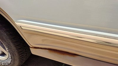 1993 Ford Explorer Passenger Right Rear Moulding From Door Back Trim Strip White