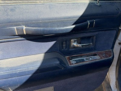 94 Lincoln Town Car Driver Left Rear Door Trim Panel With Switches Back Blue Dp