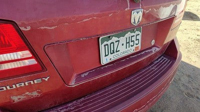 09 10 Journey License Plate Trim Panel Surround Liftgate Handle Inferno Red Prh