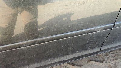 2005-2007 Honda Odyssey Driver Left Front Moulding From Door Oem Trim Strip Blue