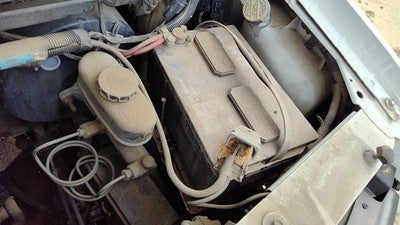 1992-1996 Ford Van E250 Complete Battery Box Mount Tray With Hold Down Oem 4.9L