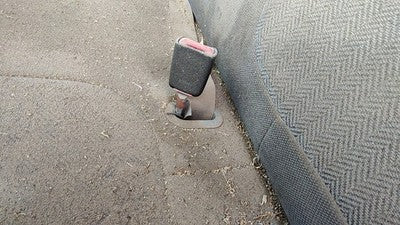 00-01 Ford F250 Super Duty Driver Left Front Seat Belt Buckle Receiver Oem Gray