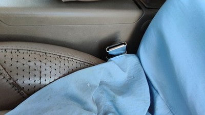 1993 Ford Explorer Driver Left Front Seat Belt Buckle Receiver Oem Tan