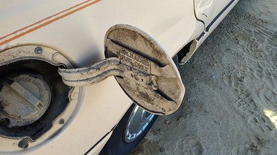 1984 Ford Tempo Fuel Tank Door With Hinge Gas Lid Oem Filler Tan