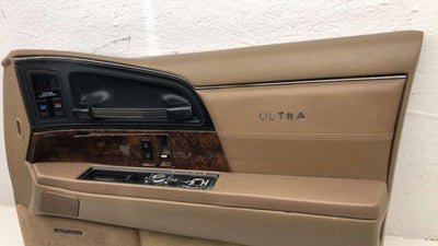 92 Buick Park Ave Ultra Passenger Right Front Door Trim Panel With Switches Tan