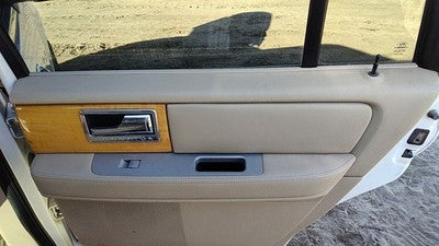 07-10 Navigator Passenger Right Rear Door Trim Panel With Switches Back Tan