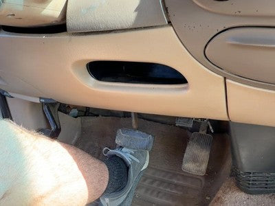 1997-2004 Ford F150 Lower Dash Under Column Knee Bolster Trim Panel Oem Tan Ex