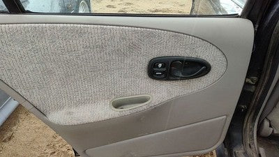 1999-2002 Saturn Sl2 Driver Left Rear Door Trim Panel With Switches Back Gray