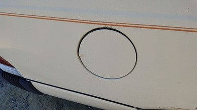 1984 Ford Tempo Fuel Tank Door With Hinge Gas Lid Oem Filler Tan