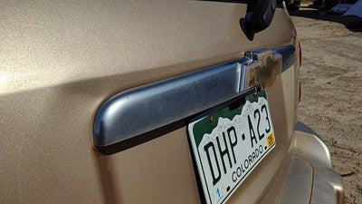 2006 Chevy Hhr License Plate Trim Surround Panel Oem Tail Trunk Finish