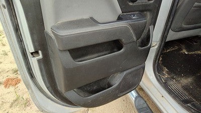 14-15 1500 Driver Left Rear Door Trim Panel With Switches Back H2r Gray