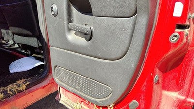 02-05 Dodge Ram 1500 Passenger Right Rear Door Trim Panel Wh Switches Back Black
